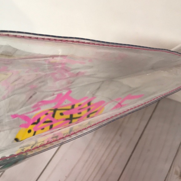 Beach Bag girls tote HAPPY DANCE NWT plastic bag - Picture 4 of 6